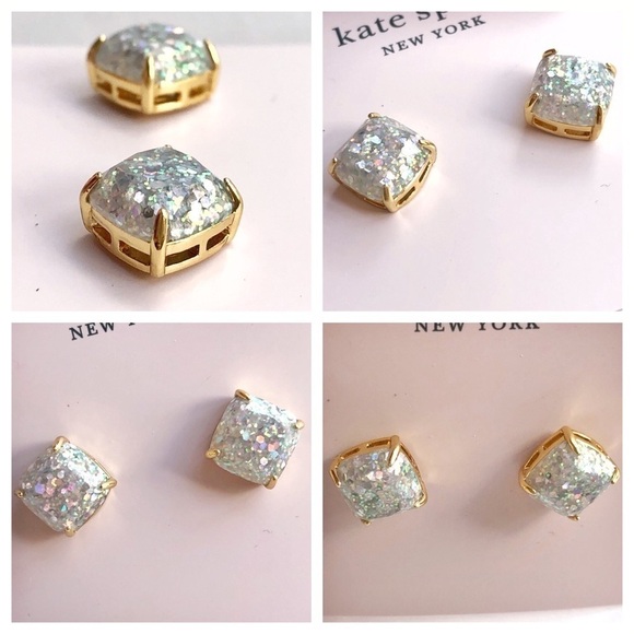 Kate Spade Mini Small Square Stud Earrings - Picture 9 of 11